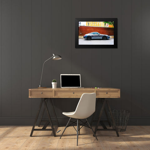 Crooked Porche Black Modern Wood Framed Art Print by Malone, Will