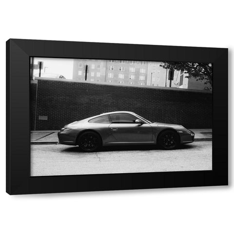 Crooked Porche BW Black Modern Wood Framed Art Print by Malone, Will