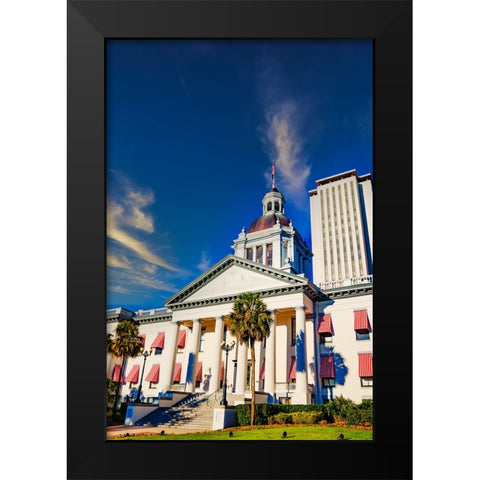 Capital 3 Black Modern Wood Framed Art Print by Malone, Will