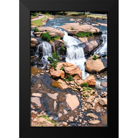Falls Park 2  Black Modern Wood Framed Art Print by Malone, Will