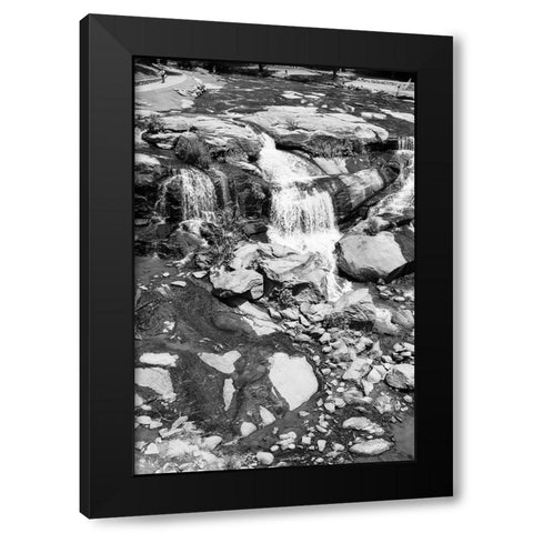 Falls Park 2 BW Black Modern Wood Framed Art Print by Malone, Will