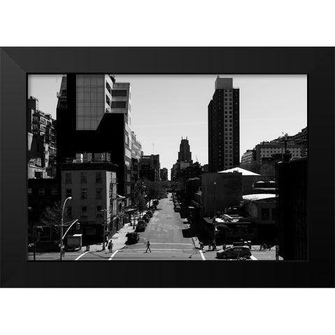 Crosswalk Black Modern Wood Framed Art Print by Malone, Will