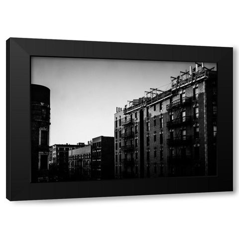 Harlem Morning  Black Modern Wood Framed Art Print with Double Matting by Malone, Will