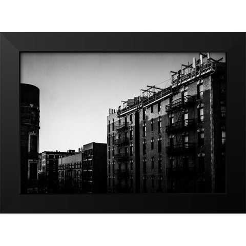 Harlem Morning  Black Modern Wood Framed Art Print by Malone, Will
