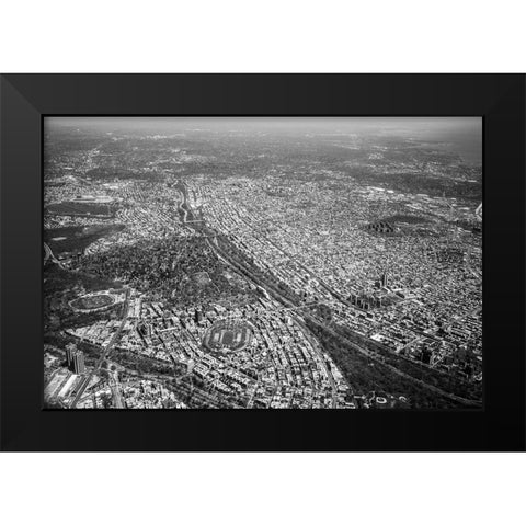 Just Look Down 2 Black Modern Wood Framed Art Print by Malone, Will