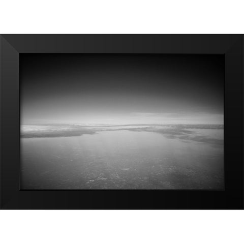 Just Look Down 3 Black Modern Wood Framed Art Print by Malone, Will