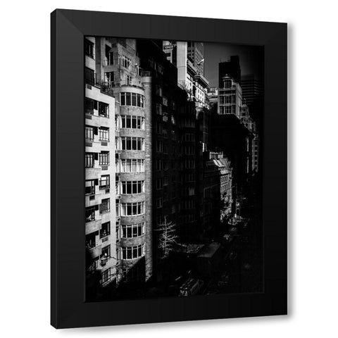 Just Look Down 4 Black Modern Wood Framed Art Print by Malone, Will