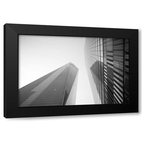 Just Look Up Black Modern Wood Framed Art Print by Malone, Will