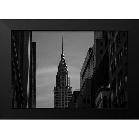 Just Look Up 7 Black Modern Wood Framed Art Print by Malone, Will