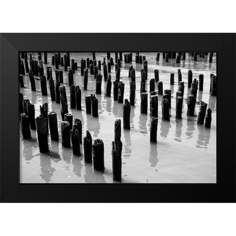 Posts Black Modern Wood Framed Art Print by Malone, Will