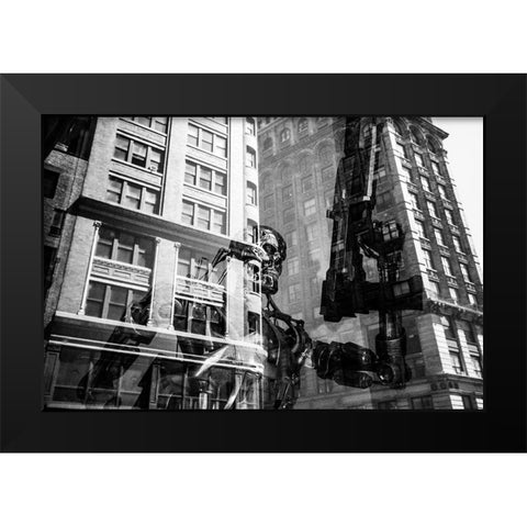 Terminator  Black Modern Wood Framed Art Print by Malone, Will