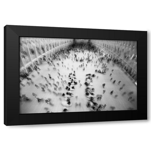 Rush Hour Black Modern Wood Framed Art Print by Malone, Will