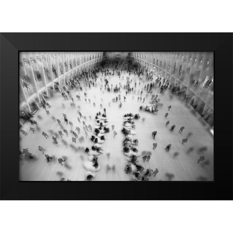 Rush Hour Black Modern Wood Framed Art Print by Malone, Will