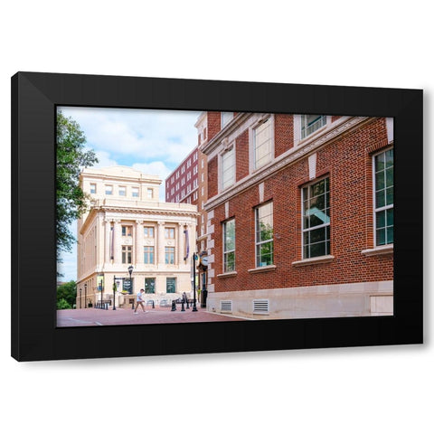 Summer Walk Black Modern Wood Framed Art Print with Double Matting by Malone, Will