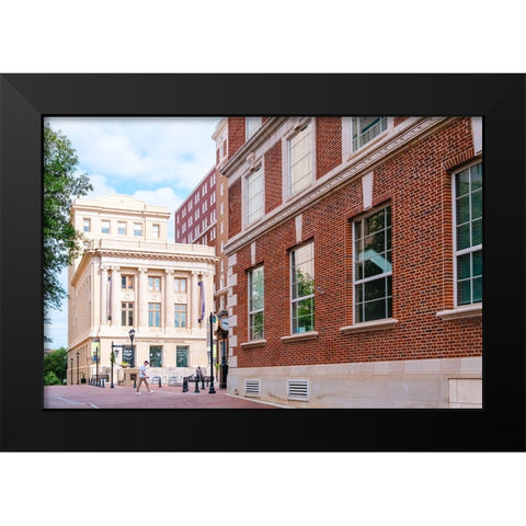 Summer Walk Black Modern Wood Framed Art Print by Malone, Will