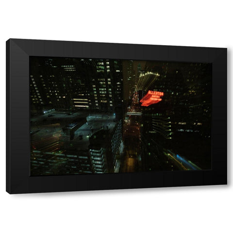 Gotham  Black Modern Wood Framed Art Print with Double Matting by Malone, Will