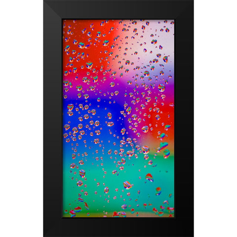 Neon Black Modern Wood Framed Art Print by Malone, Will