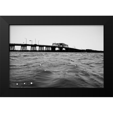 Shimmer Black Modern Wood Framed Art Print by Malone, Will