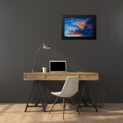 A New Day Black Modern Wood Framed Art Print by Malone, Will