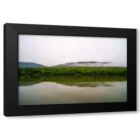 Across The River 2 Black Modern Wood Framed Art Print with Double Matting by Malone, Will