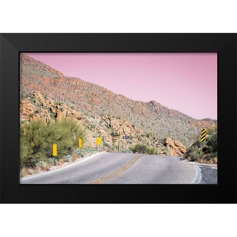 Desert Road Trip Black Modern Wood Framed Art Print by Malone, Will