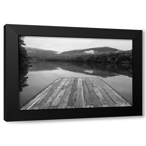 Marks Dock 2 Black Modern Wood Framed Art Print by Malone, Will