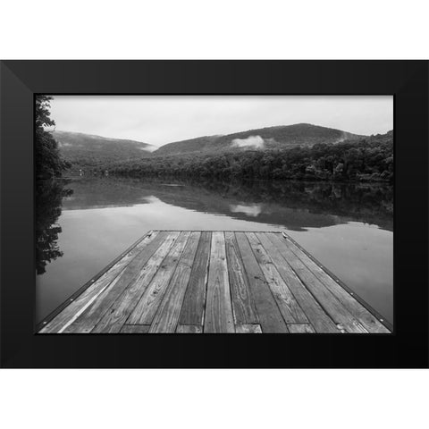 Marks Dock 2 Black Modern Wood Framed Art Print by Malone, Will