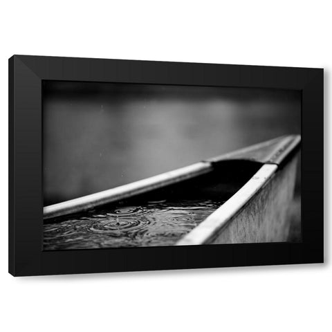 Raindrop 4 Black Modern Wood Framed Art Print by Malone, Will