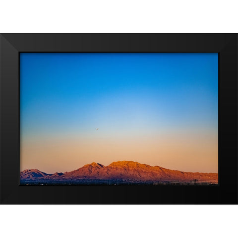 Vegas Sunrise Black Modern Wood Framed Art Print by Malone, Will