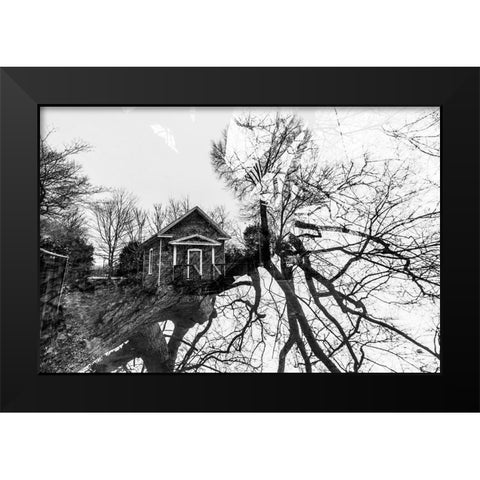 Dark House Black Modern Wood Framed Art Print by Malone, Will
