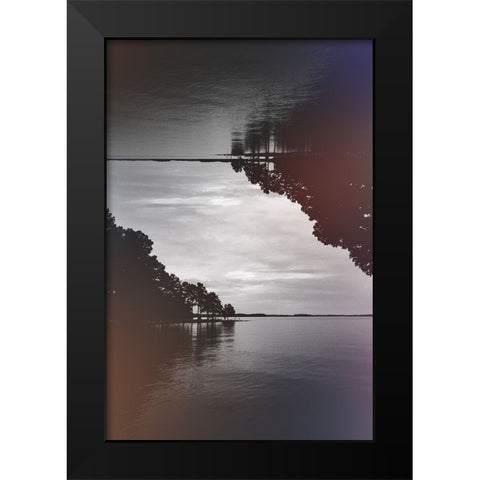The Upside Down Black Modern Wood Framed Art Print by Malone, Will