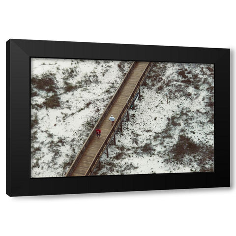 White Sands 2 Black Modern Wood Framed Art Print by Malone, Will