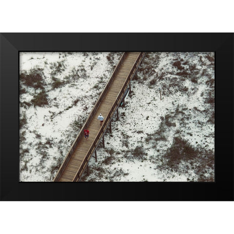 White Sands 2 Black Modern Wood Framed Art Print by Malone, Will