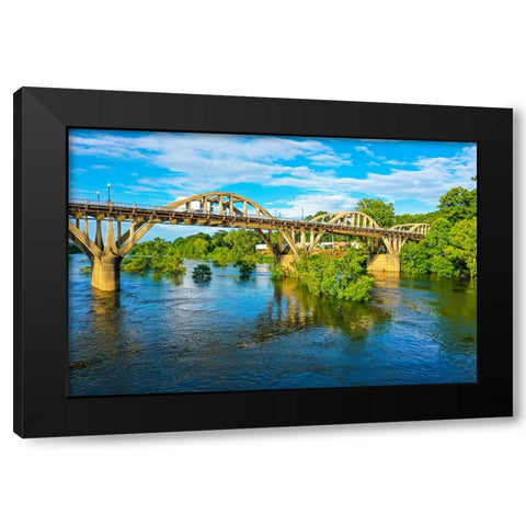 Blooming on the Coosa 4 Black Modern Wood Framed Art Print by Malone, Will