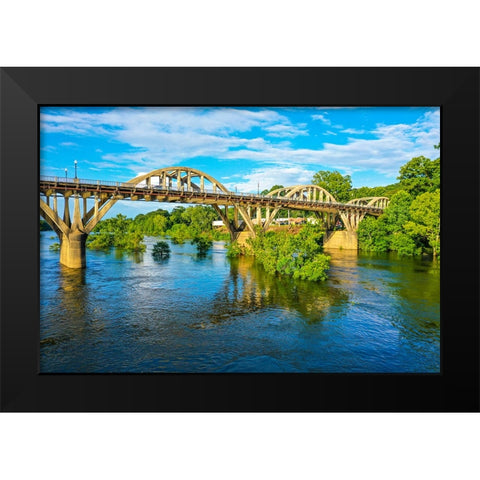 Blooming on the Coosa 4 Black Modern Wood Framed Art Print by Malone, Will