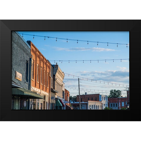 Downtown Wetumpka Black Modern Wood Framed Art Print by Malone, Will