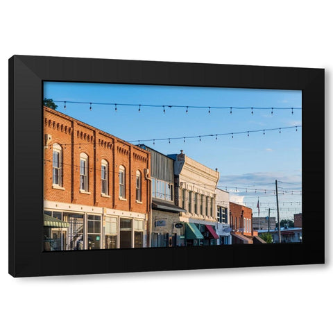 Downtown Wetumpka 2 Black Modern Wood Framed Art Print by Malone, Will