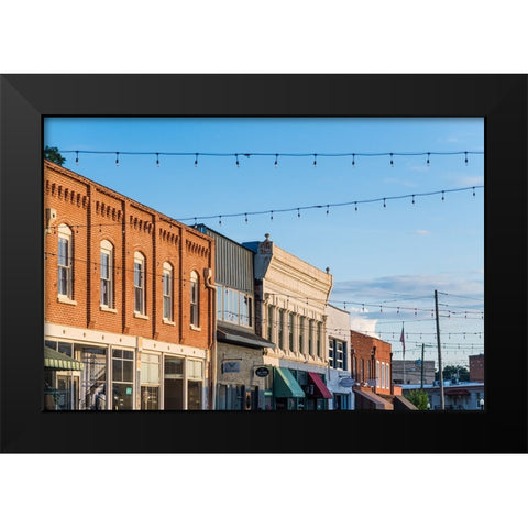 Downtown Wetumpka 2 Black Modern Wood Framed Art Print by Malone, Will
