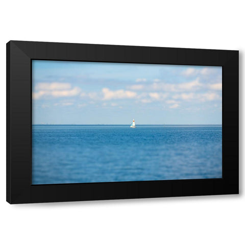 Sail Away Black Modern Wood Framed Art Print by Malone, Will