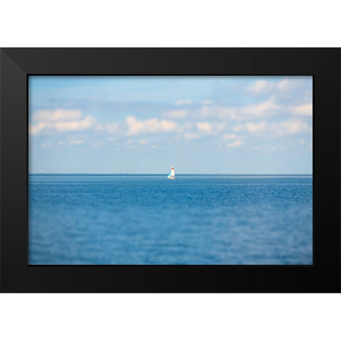 Sail Away Black Modern Wood Framed Art Print by Malone, Will