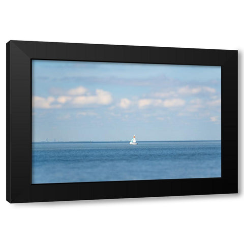 Sail Away 2 Black Modern Wood Framed Art Print by Malone, Will