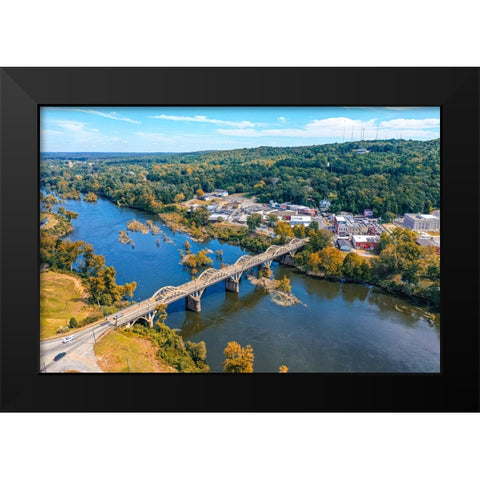Wetumpka Fall Black Modern Wood Framed Art Print by Malone, Will