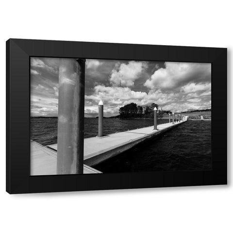 White Dock Black Modern Wood Framed Art Print by Malone, Will