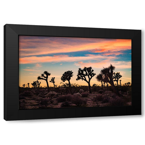 Audience for a Sunset Black Modern Wood Framed Art Print by Malone, Will