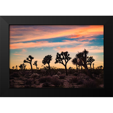 Audience for a Sunset Black Modern Wood Framed Art Print by Malone, Will