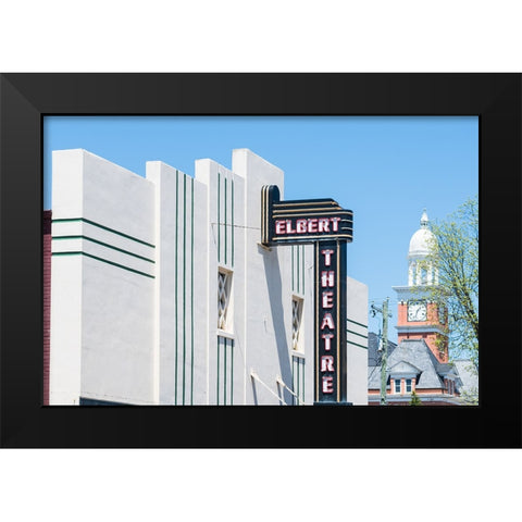 Elbert Theater Black Modern Wood Framed Art Print by Malone, Will