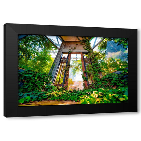 The Door Black Modern Wood Framed Art Print by Malone, Will