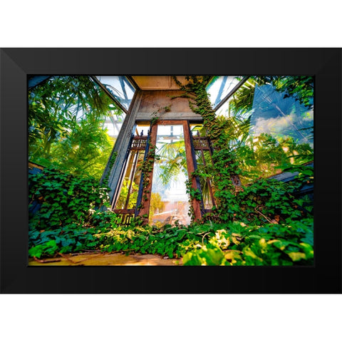 The Door Black Modern Wood Framed Art Print by Malone, Will