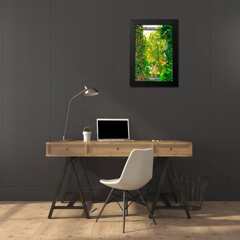 The Window Black Modern Wood Framed Art Print by Malone, Will