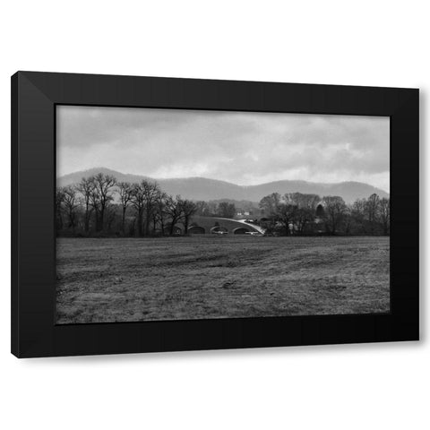 Airfield Black Modern Wood Framed Art Print by Malone, Will